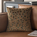 Ljojo 3D Leopard Print Sherpa Pillow Cover 18x18 Inch in Various Colors