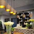 Hemp Rope Pendant Light Modern Nordic Aluminum Lampshade Hanging Lamp by Ljojo