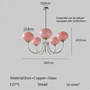 Nordic Vintage Glass LED Pendant Lights Elegant Chandelier by Ljojo