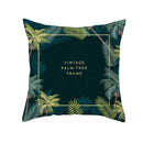 Flamingo Flower Rainforest Cushion Cover with Tropical Plant Animal Pattern by Ljojo