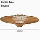 Japanese Wabi-sabi Rattan Pendant Light Chandelier for Home Decor by Ljojo