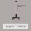 Industrial Pendant Light Retro Multihead Cement Hanging Fixture for Living Room, Bedroom, and Dining Room by Ljojo