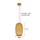 Rattan Hand Craft Woven Pendant Lights 36cm - Ljojo