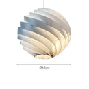 Ljojo Globe Waves Cream LED Pendant Lights | Stylish Nordic Chandeliers Home Decor