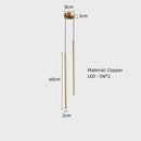 Ljojo Minimalist Pendant Lights: Gold/Black Adjustable Chandeliers for Bedroom, Living, Dining Room
