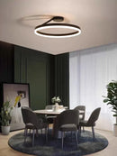 Modern Classic Round Ring LED Chandelier Dimmable Pendant Lamp for Bedroom by Ljojo