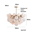 Modern Designer LED Pendant Lights Golden Chrome Glass Balls Chandeliers by Ljojo