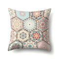 Abstract Geometric Bohemian Pillowcase in Colorful Exotic Style by Ljojo