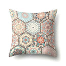 Abstract Geometric Bohemian Pillowcase in Colorful Exotic Style by Ljojo