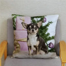 Chihuahua Dog Printed Cushion Cover by Ljojo for Home Decor