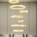 Ljojo Luxury Crystal Chandelier Modern LED Lighting for Bedroom, Dining, and Staircase