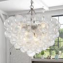 American Vintage Luxury LED Pendant Light Glass Bubble Chandeliers for Living Dinning Bedroom Lamps by Ljojo