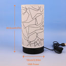 Cylindrical Fabric Table Lamp for Bedroom & Study Room Decor by Ljojo