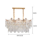 Luxury Crystal Pendant Lamp Modern Minimalist Villa Bedroom Dining Room Lighting Ljojo