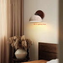 Japanese Yellow Cave Stone Plug Wall Lamp Wabi Sabi Style Staircase Lamp by Ljojo