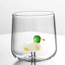 Ljojo 3D Animal Water Glass Tumbler Cup - Cute and Fun Design