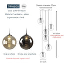 2025 Glass Ball Chandelier Spiral Light G4 Led - Modern Villa Lighting by Ljojo