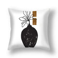 Black Gold Sun Cushion Cover Vase - Ljojo Home Pillowcase Square Cushions