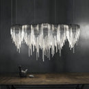 Ljojo Modern Lustre Tassel Chandelier LED Lighting for Living Dining Room Decor