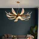 Ljojo LED Glass Chandelier - Full Copper Creative Design for Living Dining Room