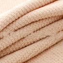 Ljojo 3-Piece Waffle Towel Set: 1 Bath, 2 Hand Towels - Cream