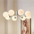 Nordic Designer Multi Head Glass Led Chandelier Hanging Light for Bedroom Living Room Dining Room from Ljojo