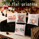 Festive Christmas Cushion Covers by Ljojo - Ideal for Sofa, Bedroom, Car Home Decor