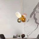 Modern Glass Chandelier Pendant Light | Colorful Dining Room Decor | Ljojo
