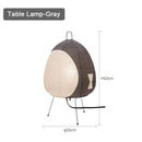 Ljojo Wabi-sabi LED Table Lamp: Tripod Rice Paper Pomelo Art Chandelier for Living Room