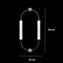 Italian Minimalist Gold Long-Line Tube Floor Lamp, Dimmable LED Wall Lamp for Living Room - Ljojo