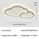 Ljojo Geometric LED Ceiling Light Chandelier Modern Living Room Decorative Home Lamp
