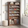 Ljojo™ 9-Tier Wood Shoe Storage Cabinet for 40-45 Pairs, 70.8'' Tall with Open Shelves