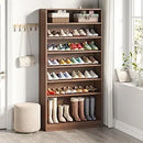 Ljojo™ 9-Tier Wood Shoe Storage Cabinet for 40-45 Pairs, 70.8'' Tall with Open Shelves