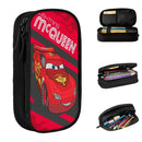 Ljojo Lightning Mcqueen Car Double Layer Pencilcase - Large Capacity Office Accessories