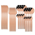 Ljojo 32-Piece Stainless Steel Cutlery Set for Dining Table, Silverware Gift
