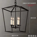 American Vintage Birdcage LED Wall Pendant Lights Modern Iron Hanging Lamps for Bedroom Dining Chandelier by Ljojo