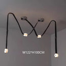 Italian Minimalist LED Chandelier Lighting for Living Room Stairwell by Ljojo