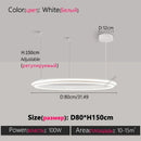 Ljojo LED Chandelier: Modern Dining Room Lighting for Bedroom, Living Room, and Study