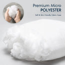 Ljojo™ Super Soft Microfiber Filled Bed Pillow - Waterproof, Oil-Proof, Satin-Proof