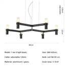 Ljojo Metal Pendant Chandelier: Modern Luxury G9 LED Lighting Fixture