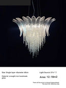 Crystal Pendant Chandelier Luxury Lighting Fixture by Ljojo for Living Room and Staircase