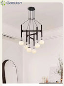 LED Glass Pendant Light Chandelier for Home Decoration - Stylish Minimalist Art Wood Lamps by Ljojo