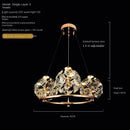 Crystal Pendant Light for Luxury Living Room - Dandelion Design | Ljojo