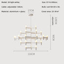 Ljojo Metal Pendant Chandelier: Modern Luxury G9 LED Lighting Fixture