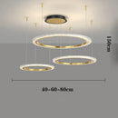 Nordic Ring Chandelier Optional Dimmable Minimalist Decor Fixture by Ljojo