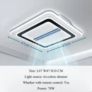 Ljojo Modern Minimal Fan LED Ceiling Pendant Light for Bedroom Lighting Fixtures