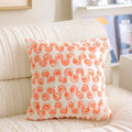 Embroidered Rabbit Plush Pillowcase by Ljojo: French Sweet Sofa Decor & Headboard Accent