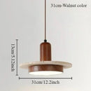 Natural Stone Wooden LED Ceiling Chandelier Pendant Light | Home Decor Ljojo