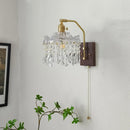 French Luxury Copper Crystal Wall Lamp | Rechargeable | Walnut Lighting | Ljojo
