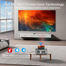 Ljojo™ 4K LED Projector, 25000 Lumens, Full HD 1080P, 3D Cinema, 5G WiFi, Auto Keystone